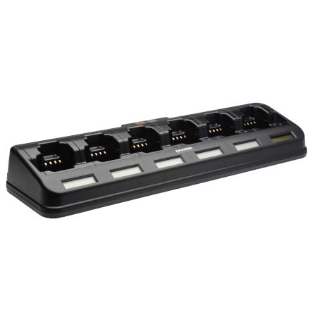 6-Bay Desktop Charger, XL-CH6G for L3Harris XL-200P, XL-185P Series Radios