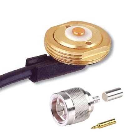 Antenna Mount Permanent, NMO with N-TYPE Male Connector