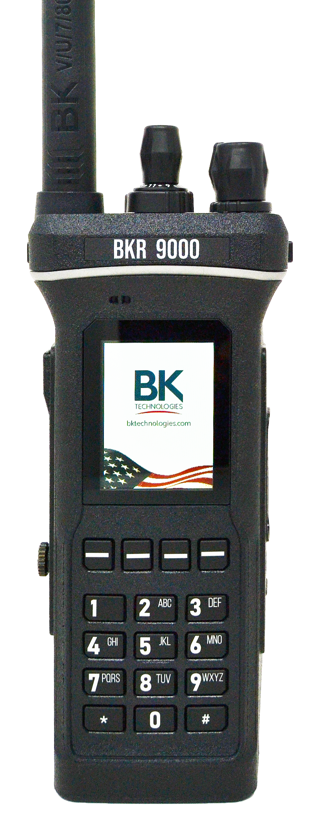 Leather Keypad  Open Holster with D-Swivel for BKR9000 Radios BKR0420