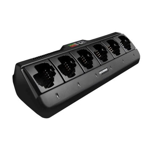 6 Bay Charger, XPCH5A Charges Li-Poly Batteries for XG-100P L3Harris