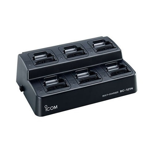 6-Bay Desktop Charger, BC121NS for iCOM IC-F70/80 & IC-F9011, IC-F9021 Radios