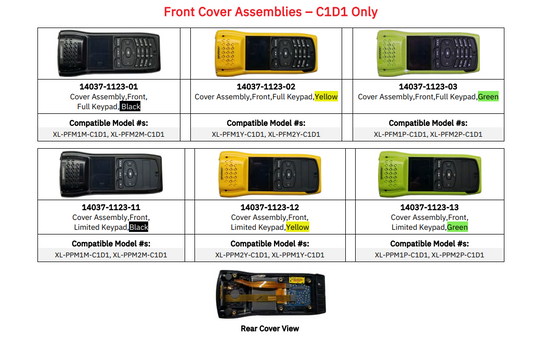 XL-200p Replacement Front cover.