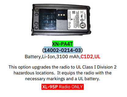 XL-95P Portable P25  VHF/UHF & 700/800 L3Harris Portable Radio