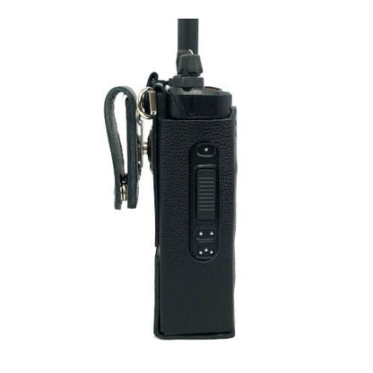 Leather Holster, Open Keypad, Use with Rechargeable Battery for BKR5000