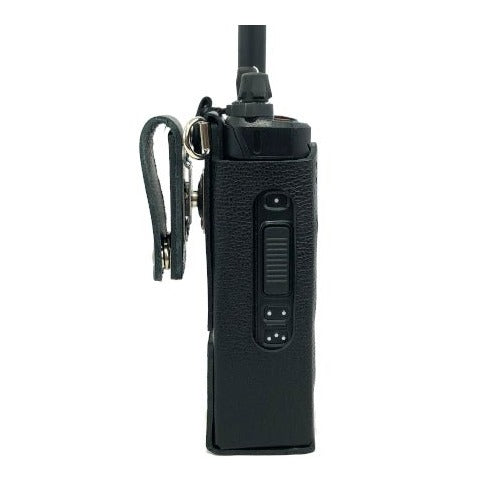 Leather Holster, Open Keypad, Use with Rechargeable Battery for BKR5000