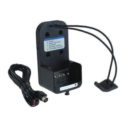Compact Vehicle Mounted Battery Charger for Motorola XTS2500, Cosmo & VP400 Series Radios