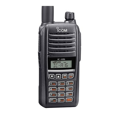 iCOM A16 Aviation Airband Series Handheld Radio VHF