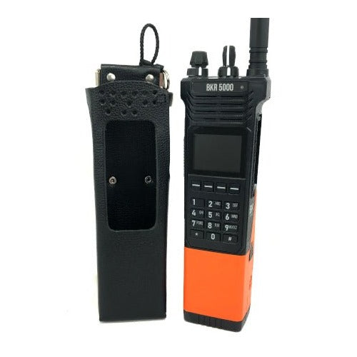 Leather Holster, Open Keypad, Use with Clamshell Battery for BKR5000
