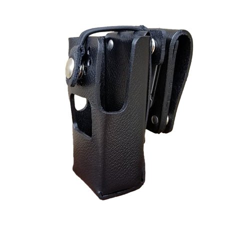 Leather Holster, Open Display for iCOM F1000/2000S & F1100/2100S Radios