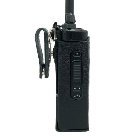 Leather Holster, Open Keypad, Use with Rechargeable Battery for BKR5000