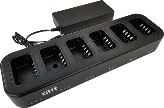 OEM 6-Bay Charger, TP3000-CH6 - Charges 6 TP3000 handheld radios at one time