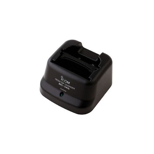 Single Desktop Charger, BC146 for iCOM F11/21/3G/4G/30G/40G Radios with Ni-Cad and NiMH Batteries