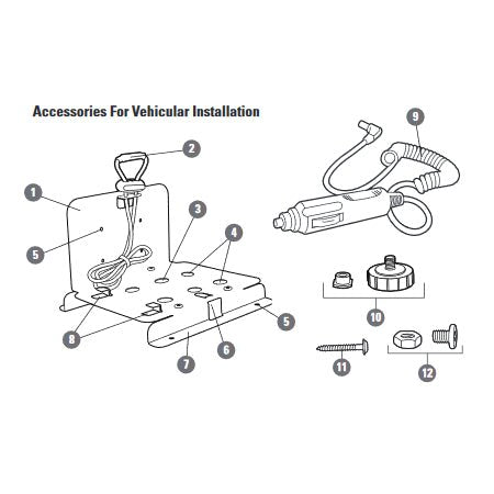 Single Radio Vehicle Charger for BKR5000 Handheld Radios