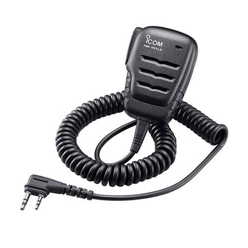 Waterproof Speaker Mic, HM183LS with 2-Pin Right Angle Connectors for iCOM Radios