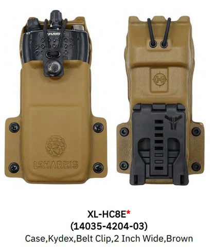 XL-HC8E Kydex case Brown for L3Harris XL-200P