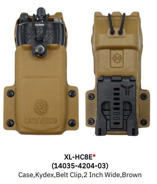 XL-HC8E Kydex case Brown for L3Harris XL-200P